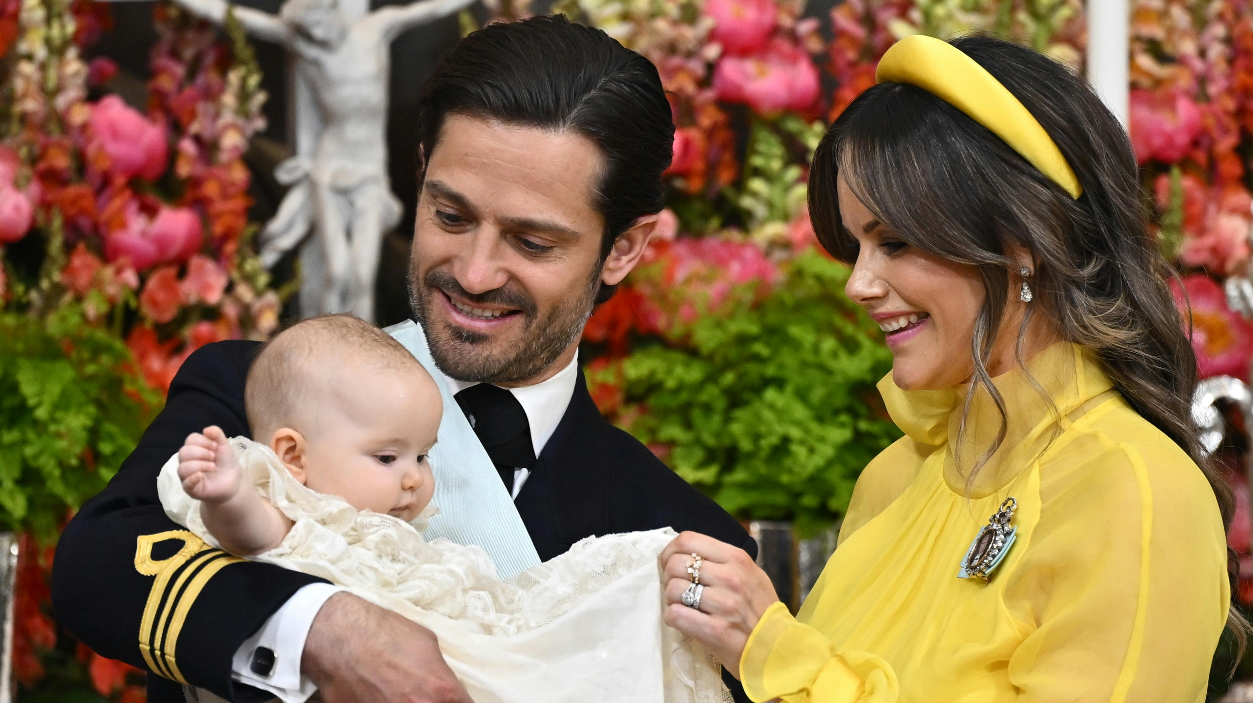 Prins Carl Philip, prinsesse Ines og prinsesse Sofia.