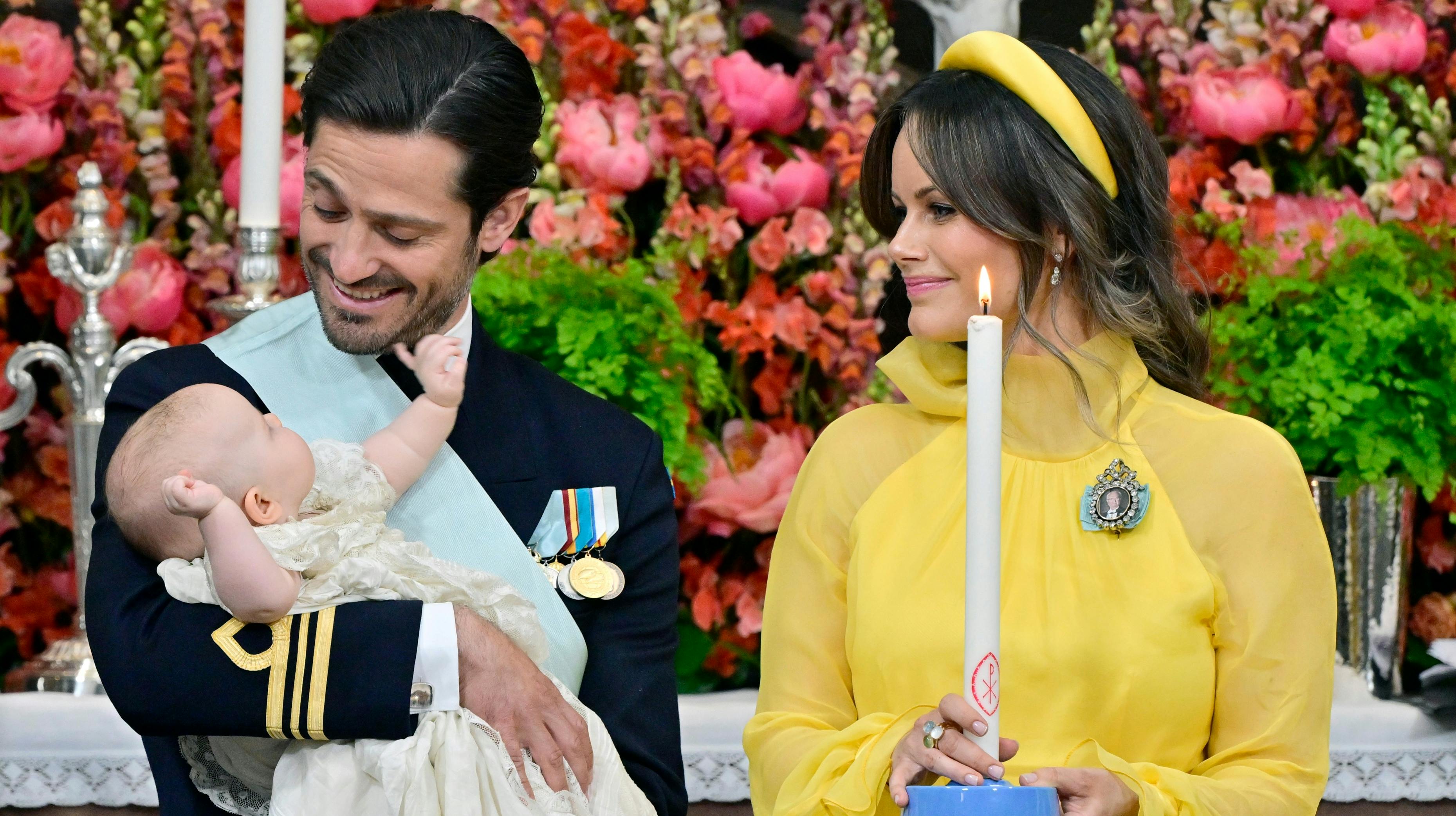 Prins Carl Philip, prinsesse Ines og prinsesse Sofia.