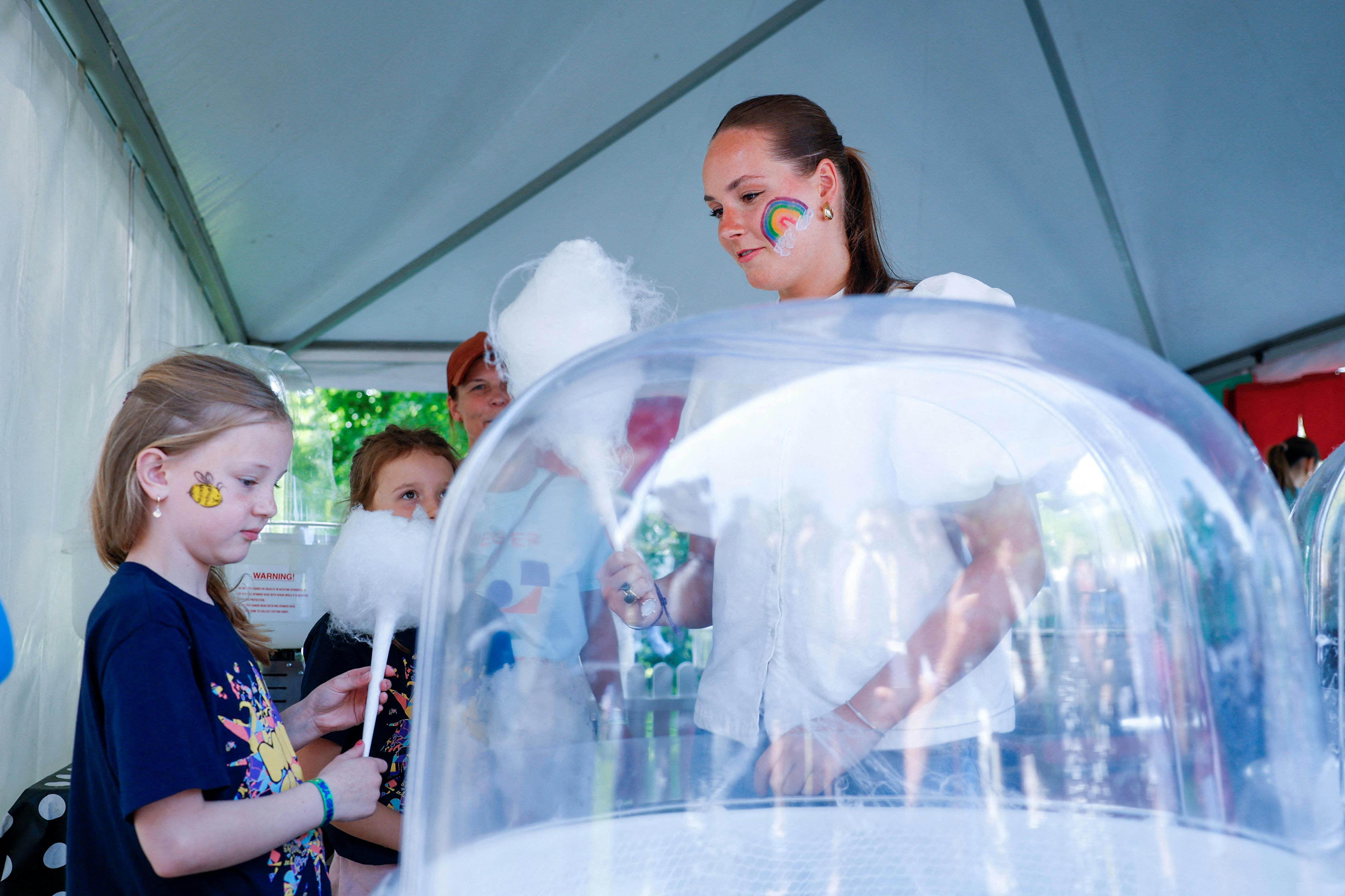 Candyfloss var der også tid til for prinsessen.