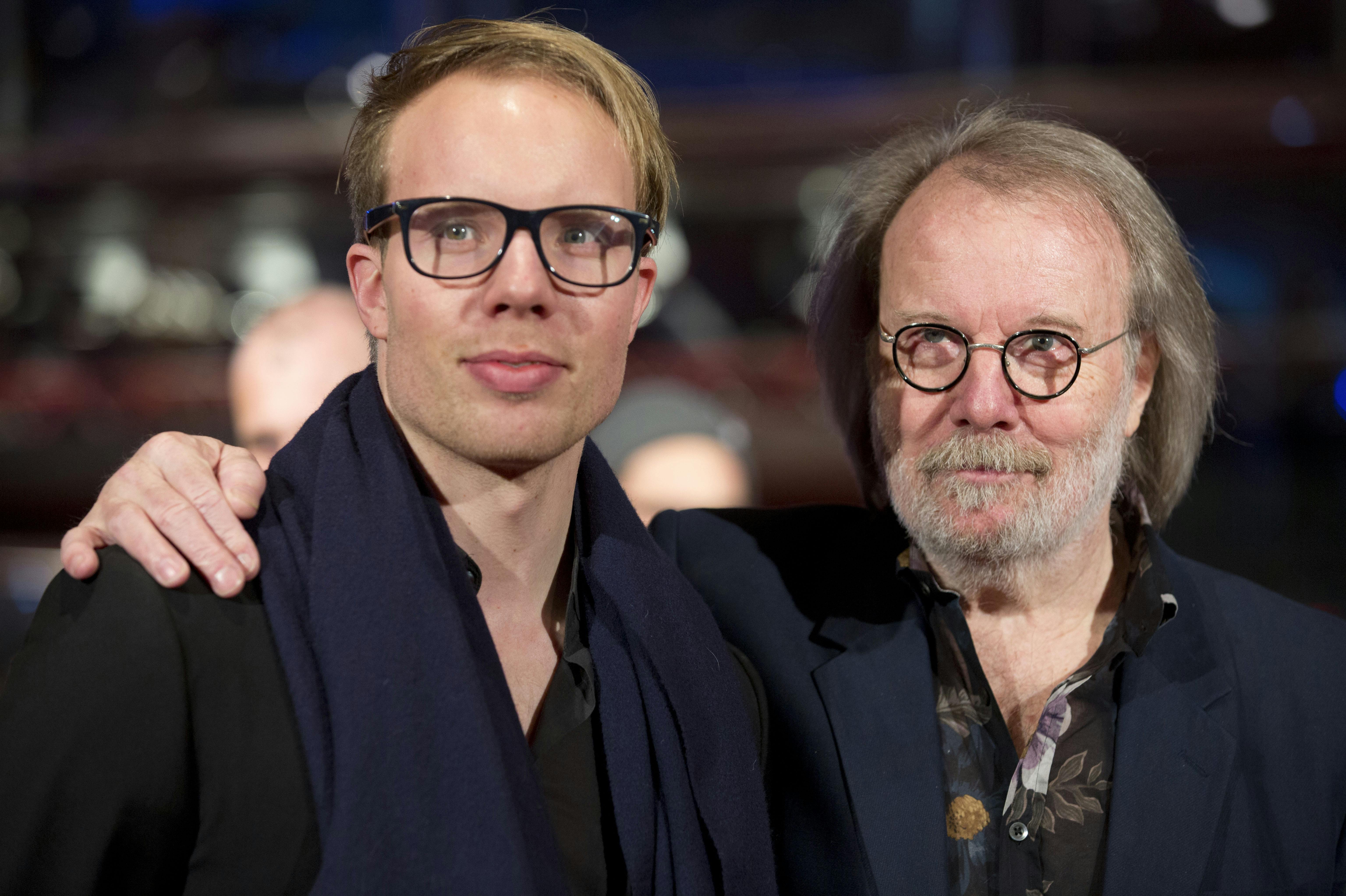 Ludvig og Benny Andersson sammen i 2014.