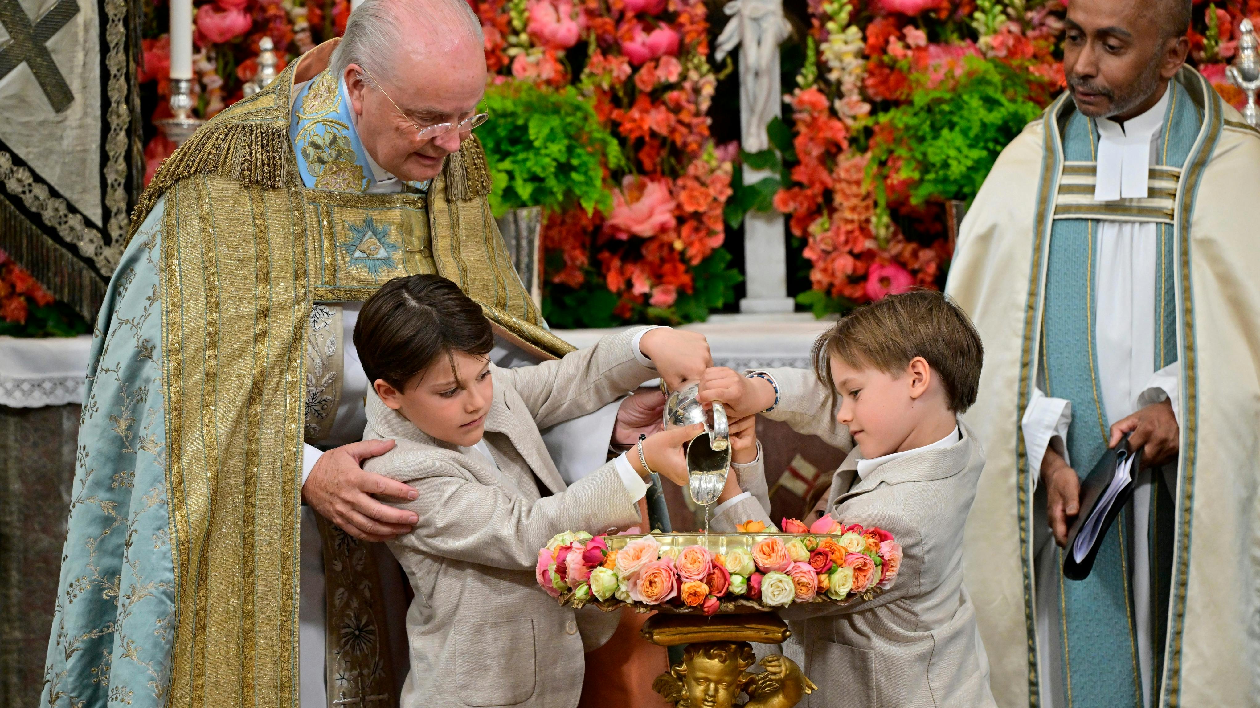 Prins Alexander, prins Julian og prins Gabriel.
