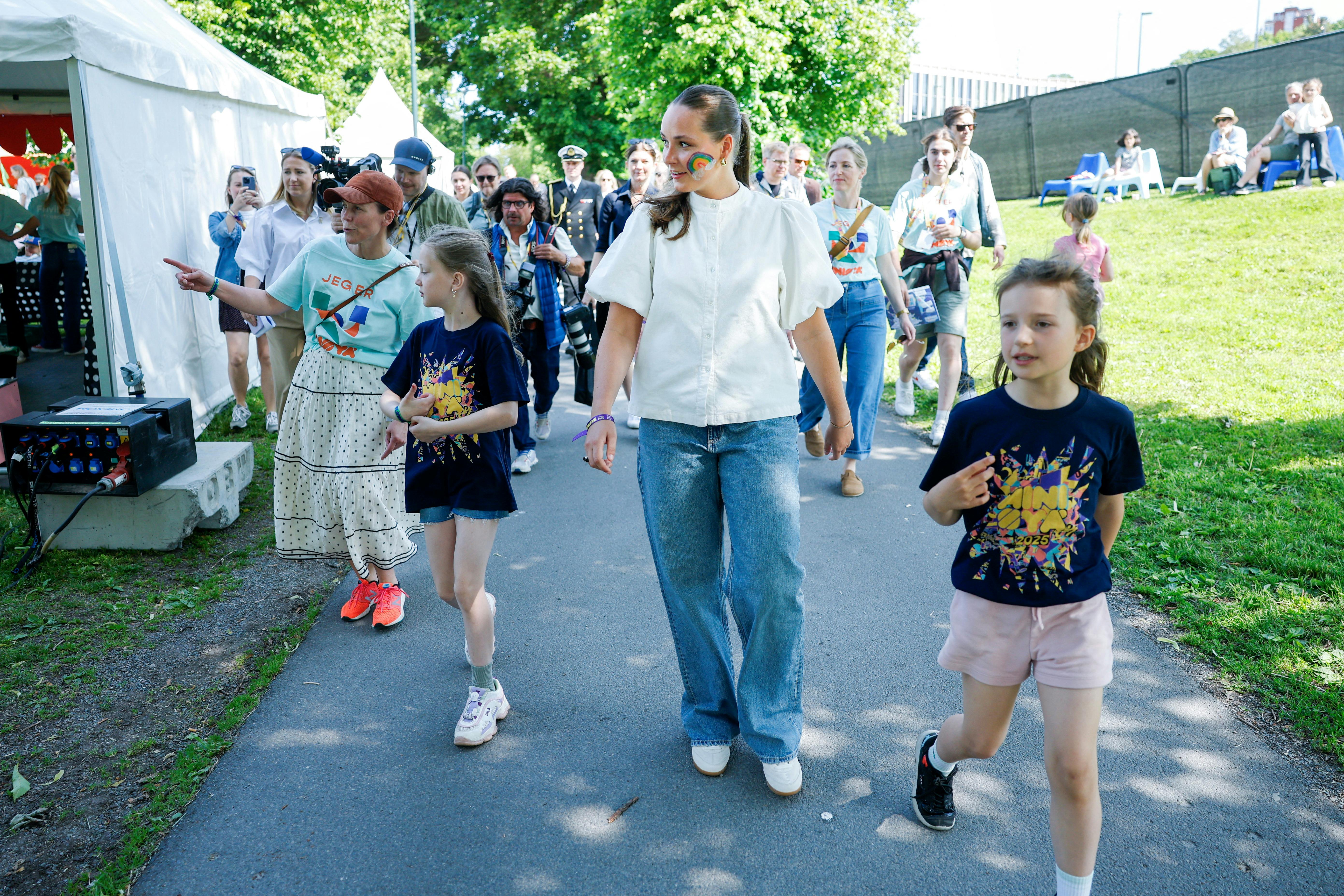 Prinsesse Ingrid Alexandra var afslappet klædt på festivalen.