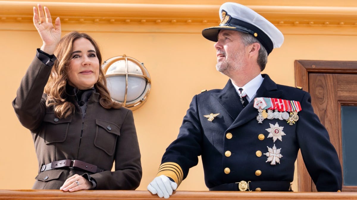 Dronning Mary og kong Frederik. 