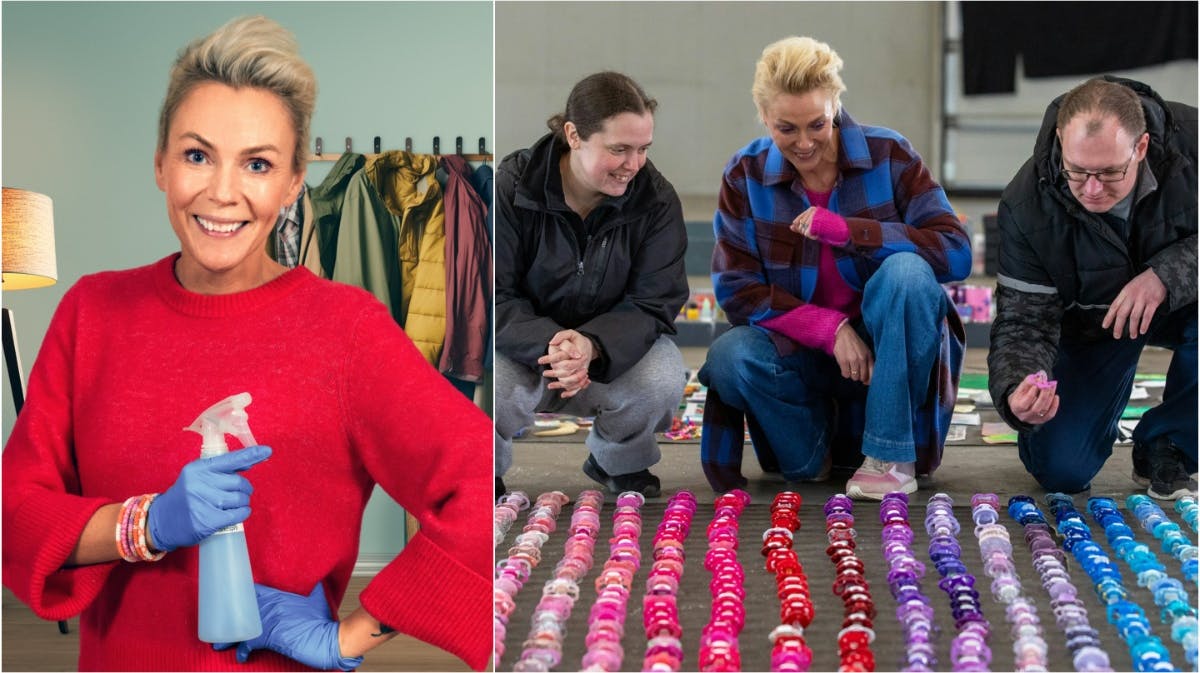 Lene Beier og ægteparret Karina og Kenneth i "Vi drukner i rod".