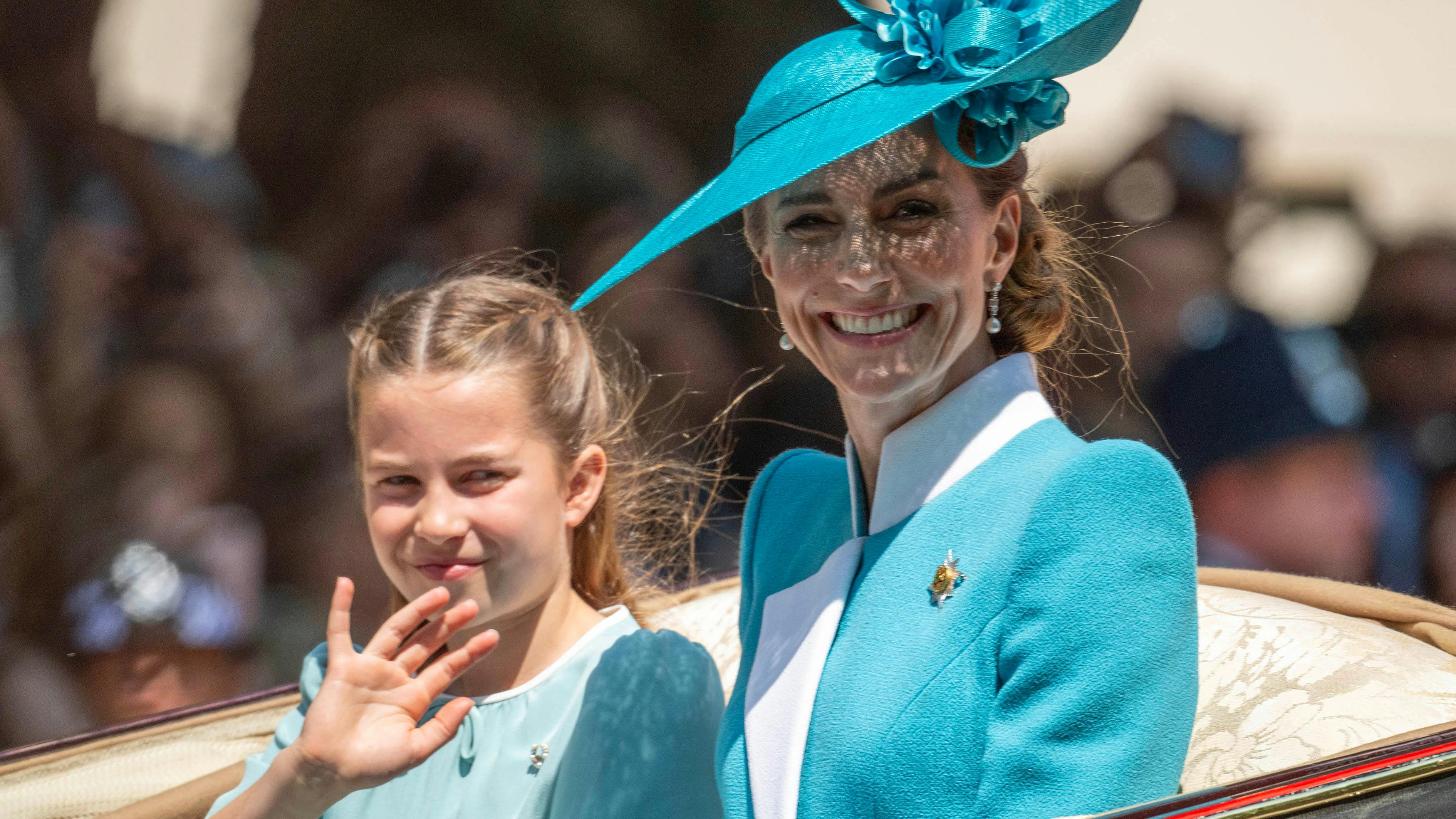 Prinsesse Charlotte og prinsesse Kate.