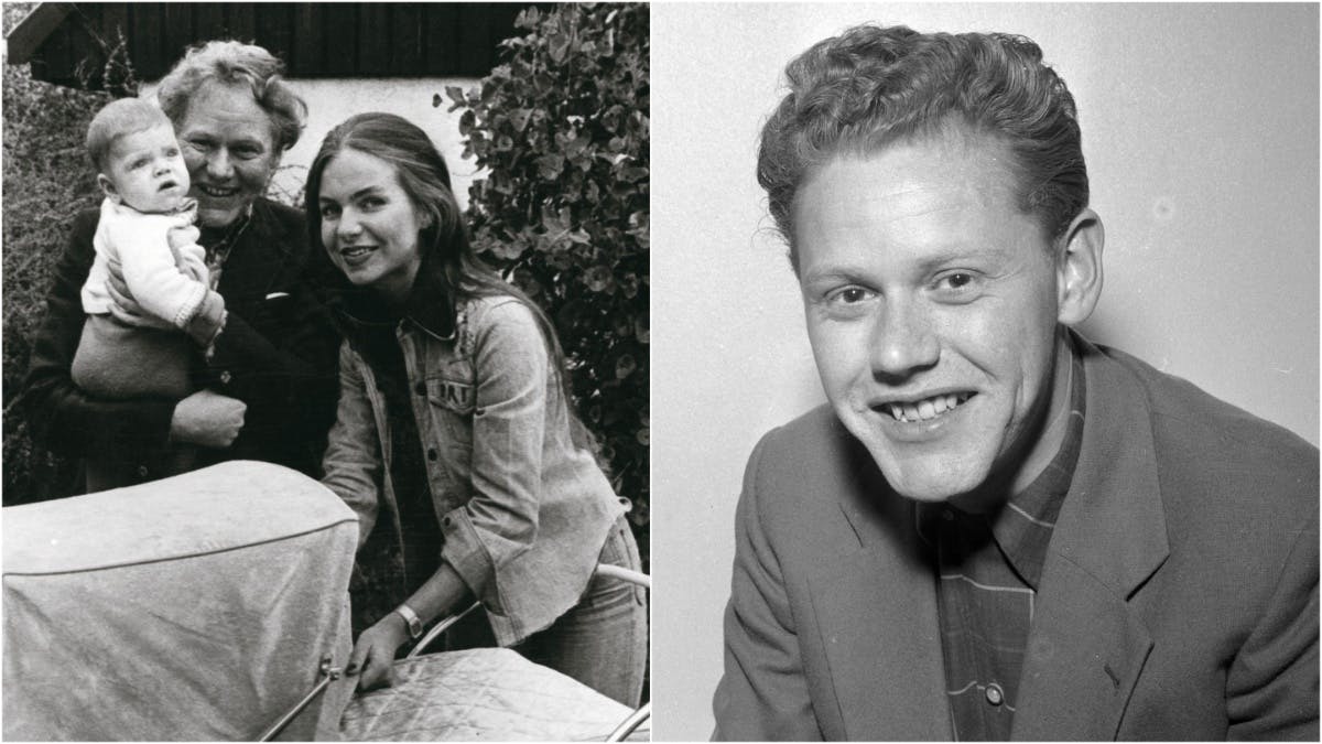 Preben Kaas med sin daværende hustru Anne Mari Lie og sønnen Nikolaj. 