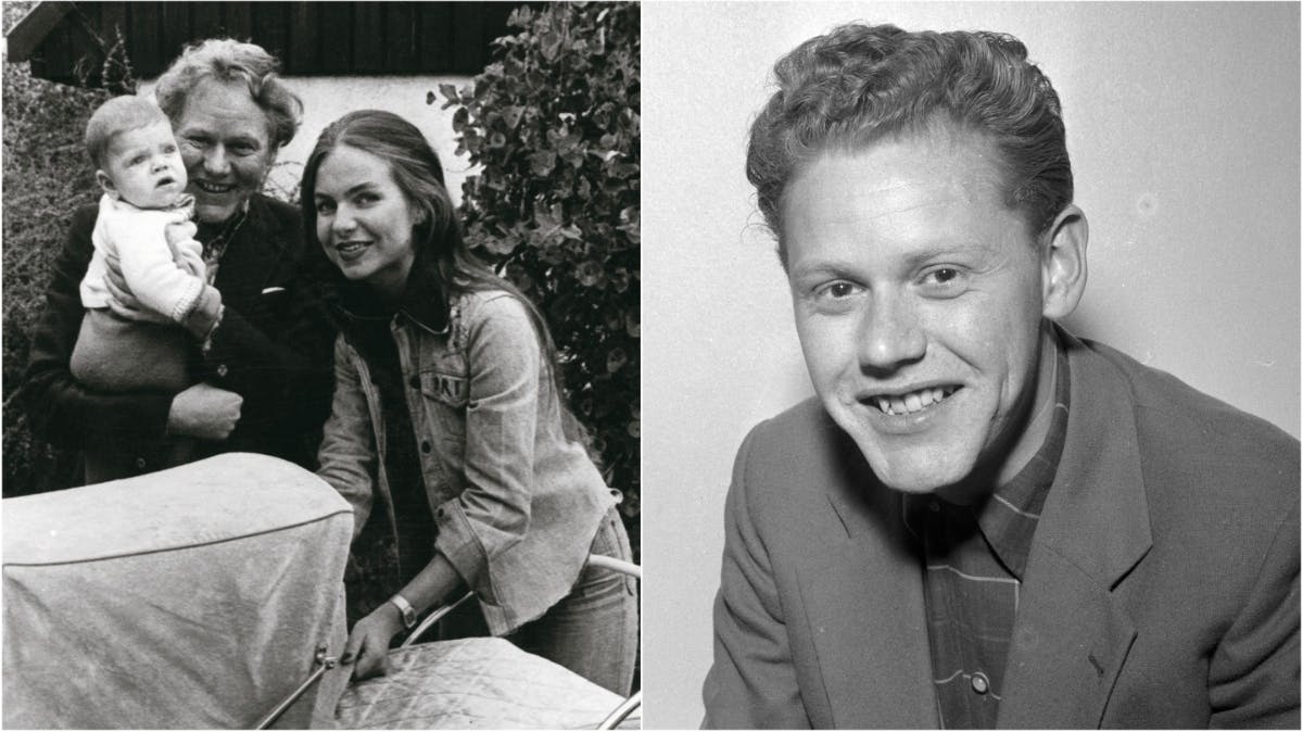 Preben Kaas med sin daværende hustru Anne Mari Lie og sønnen Nikolaj.