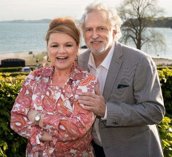 Jeanne Boel med sin mand Klaus Kristensen.