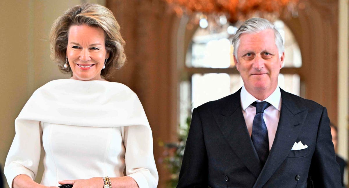 Dronning Mathilde og kong Philippe.