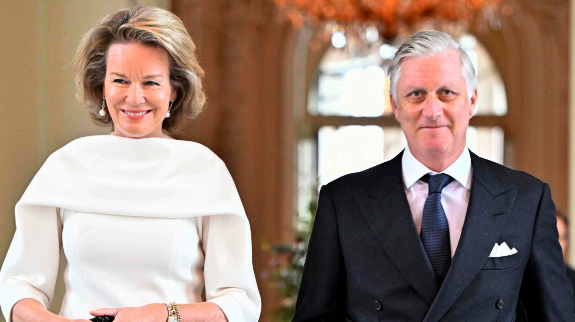Dronning Mathilde og kong Philippe.