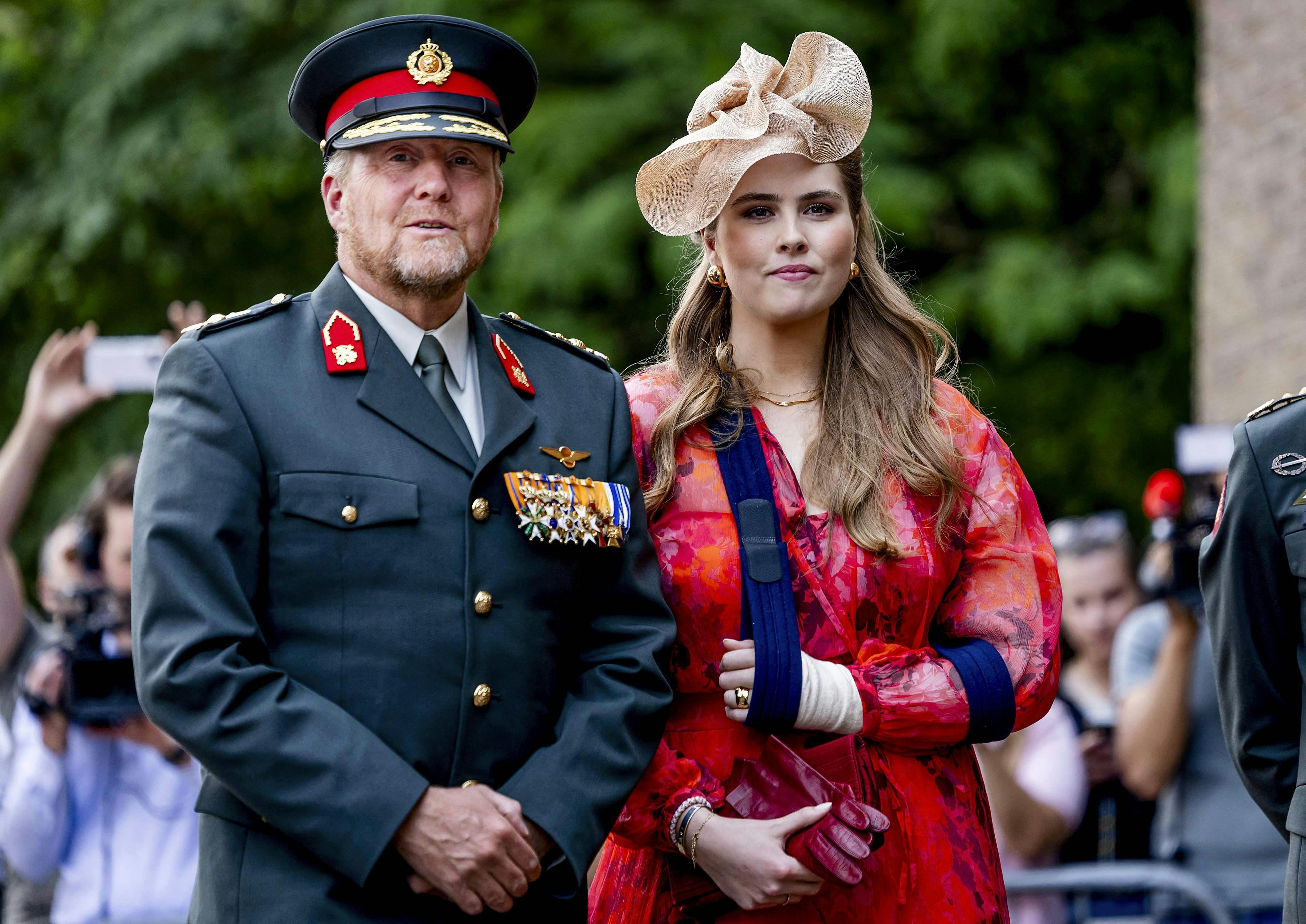 Kong Willem-Alexander og prinsesse Amalia. 