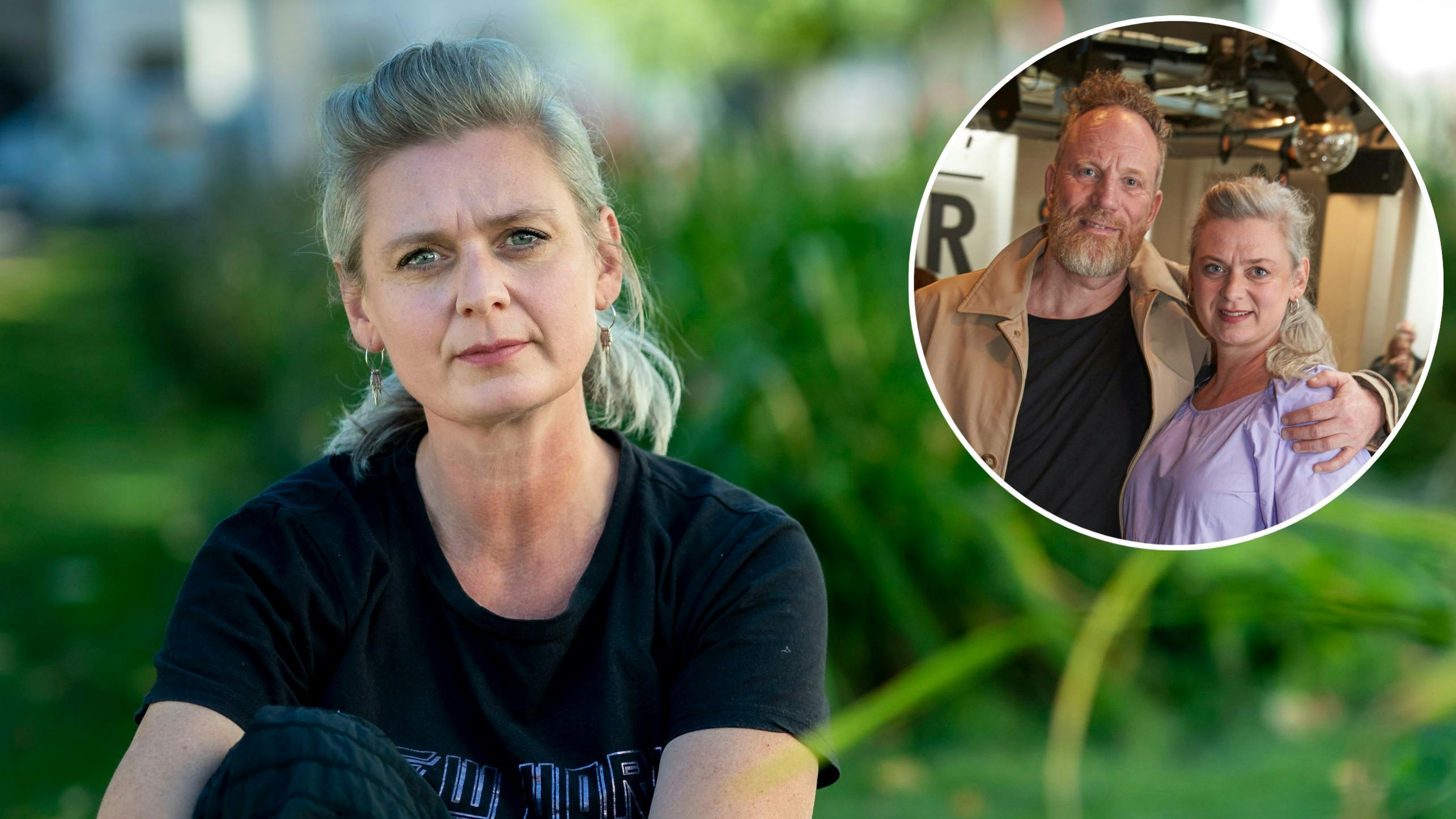 Trine Appel har mistet sin mand, Søren Poppel. 