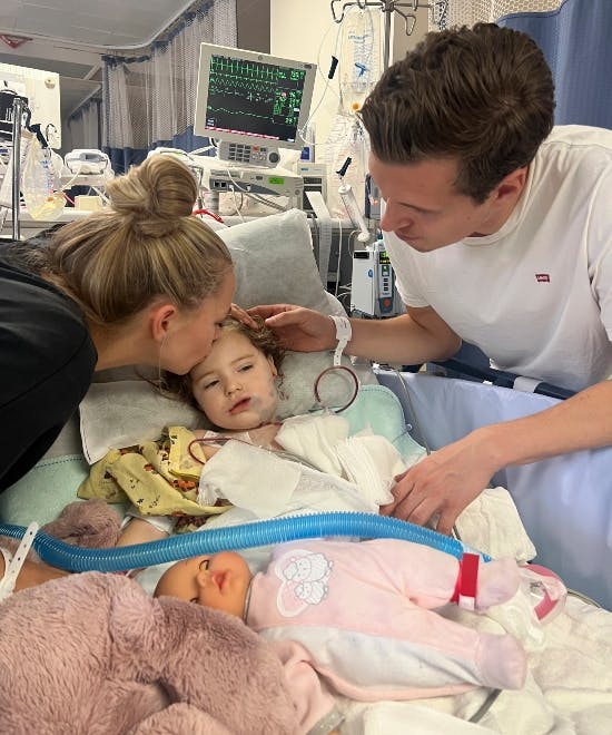 Hailey klar til operation.