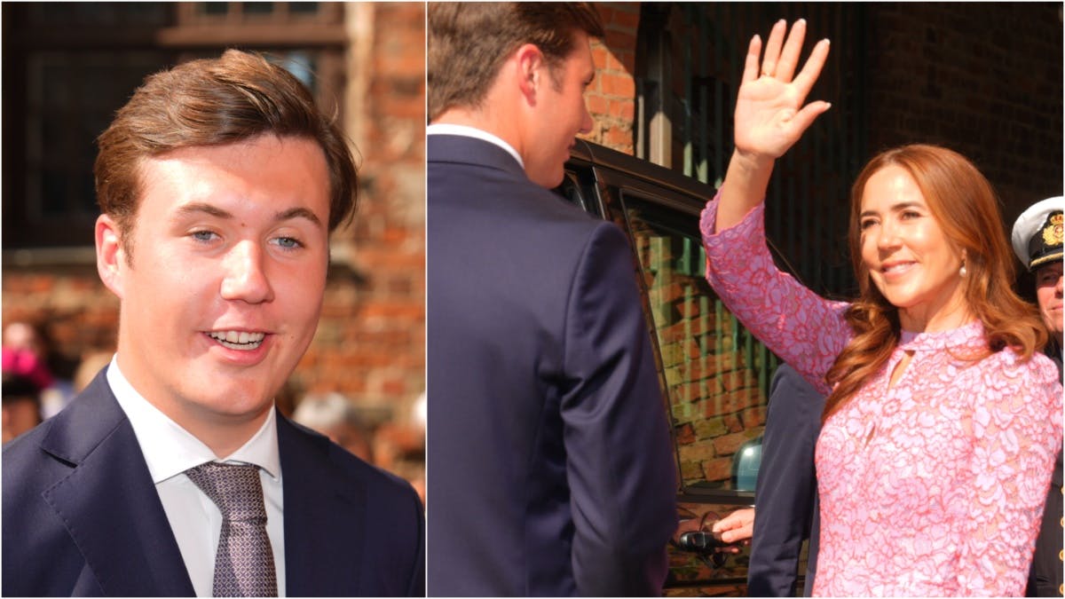 Kronprins Christian og dronning Mary&nbsp;