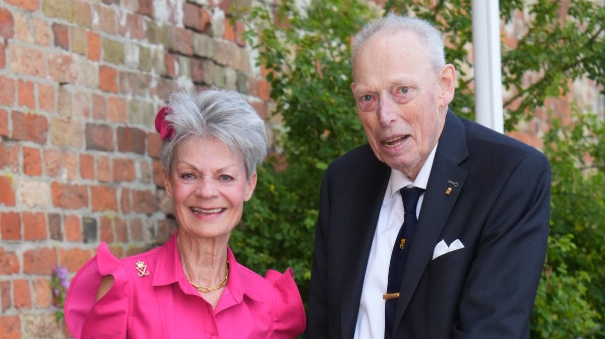 Greveparret af Rosenborg ved udstillingsåbningen på Koldinghus.