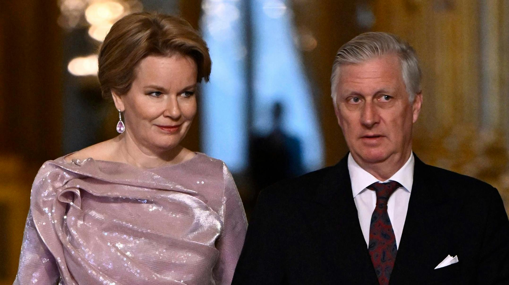 Dronning Mathilde og kong Philippe. 