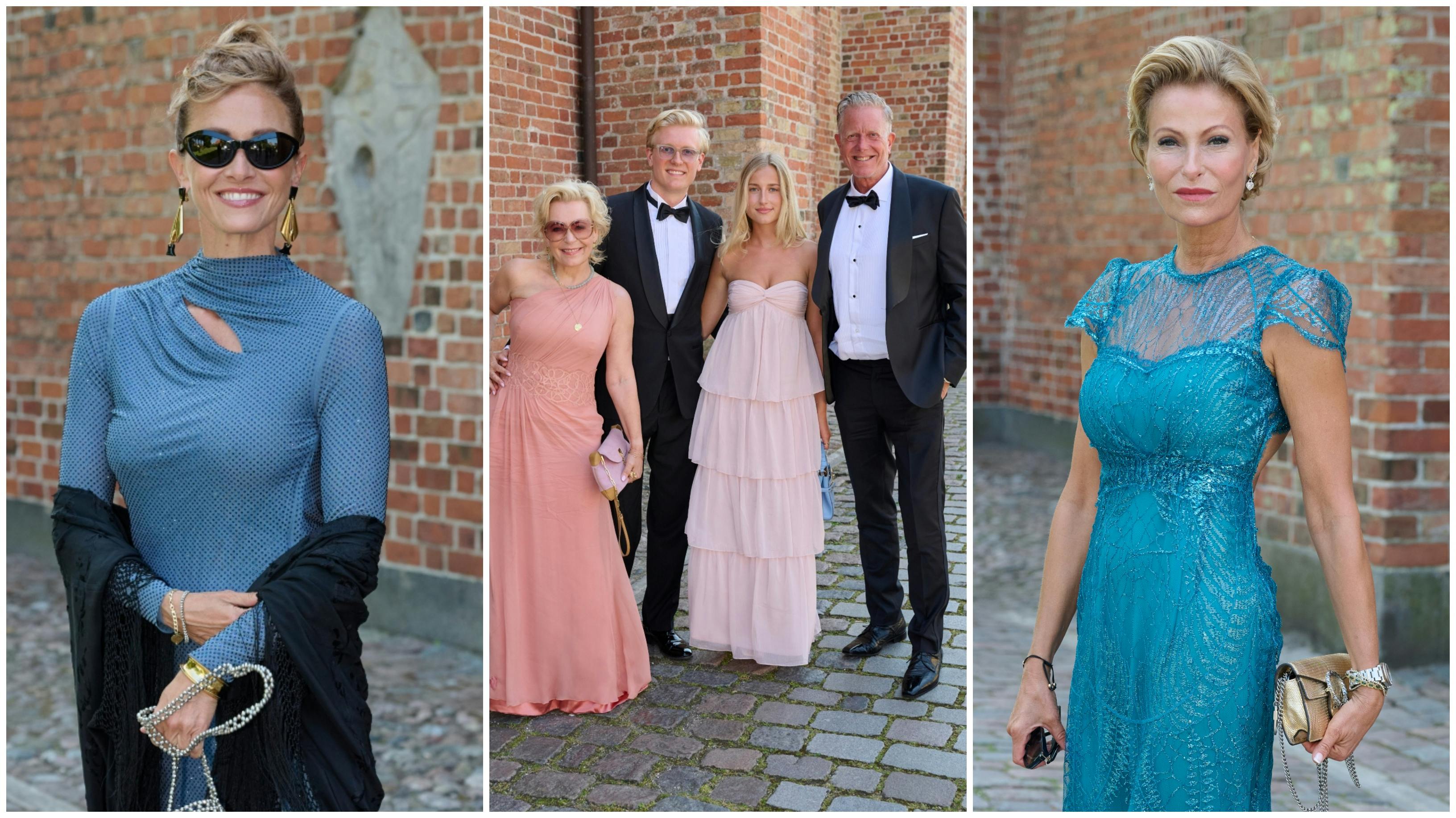 Kendte gæster til Nicolai Zobel og Hannah Hovmands bryllup. 