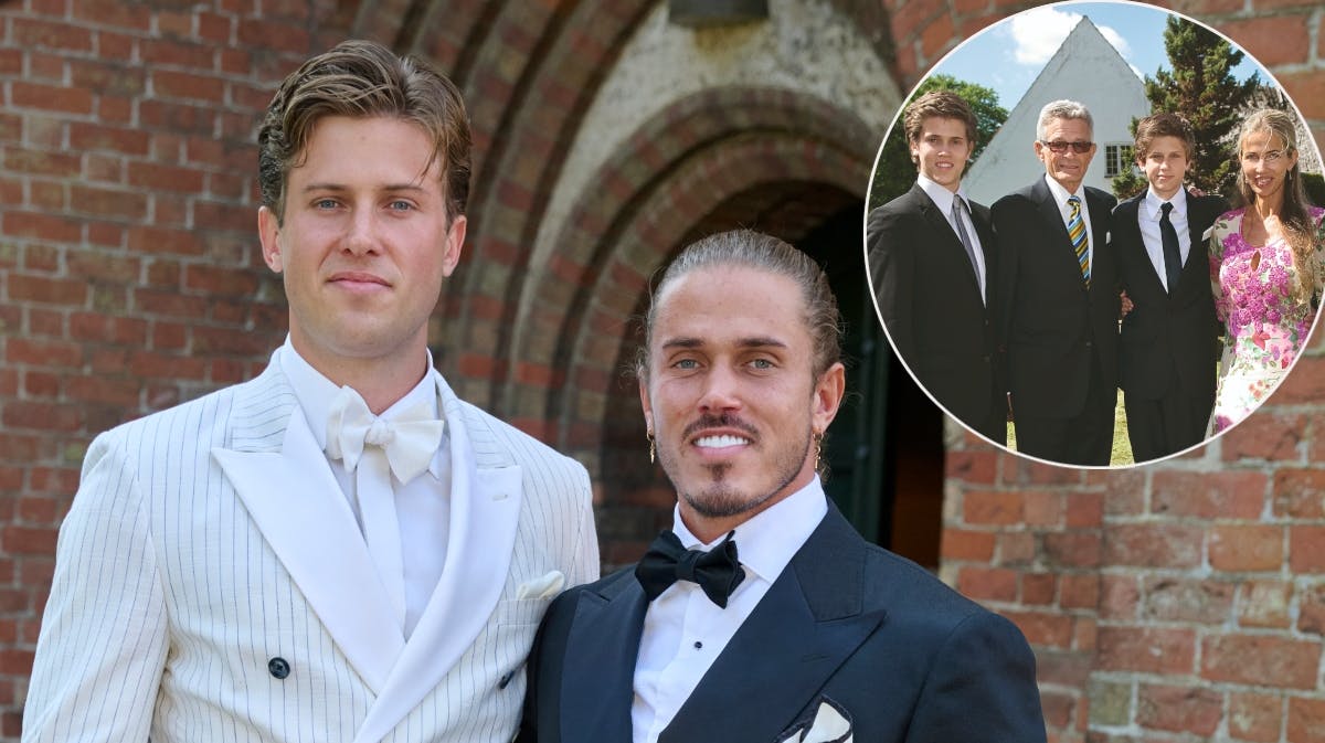 Nicolai og Alexander Zobel samt Peter og Henriette Zobel. 