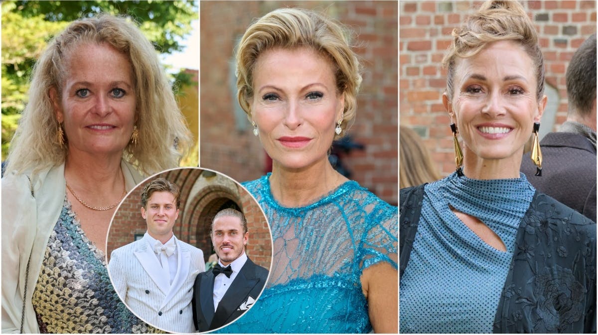 Caroline, Rigmor og Sarah Zobel samt Nicolai og Alexander Zobel