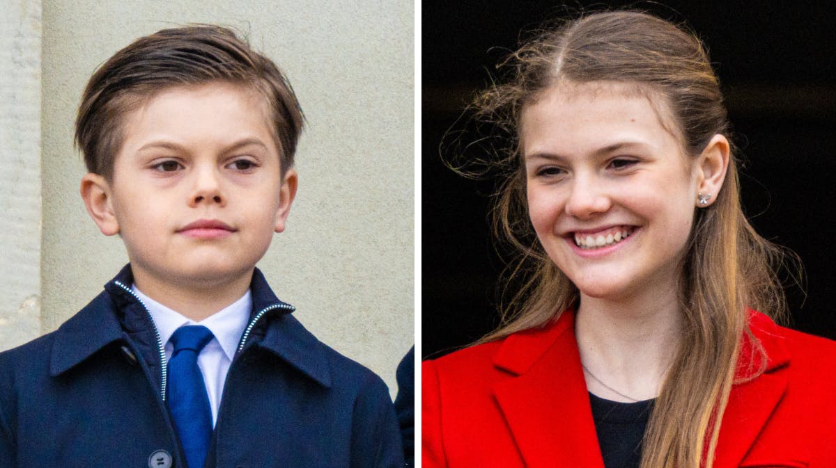 Prins Oscar og prinsesse Estelle. 