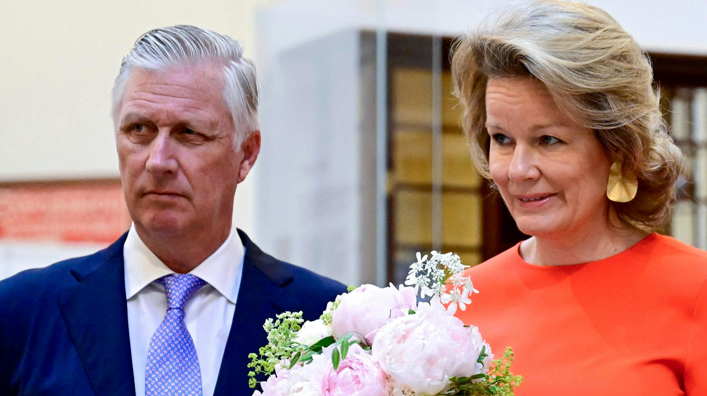 Kong Philippe og dronning Mathilde. 