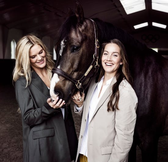 Rasmine og Cathrine Laudrup-Dufour.