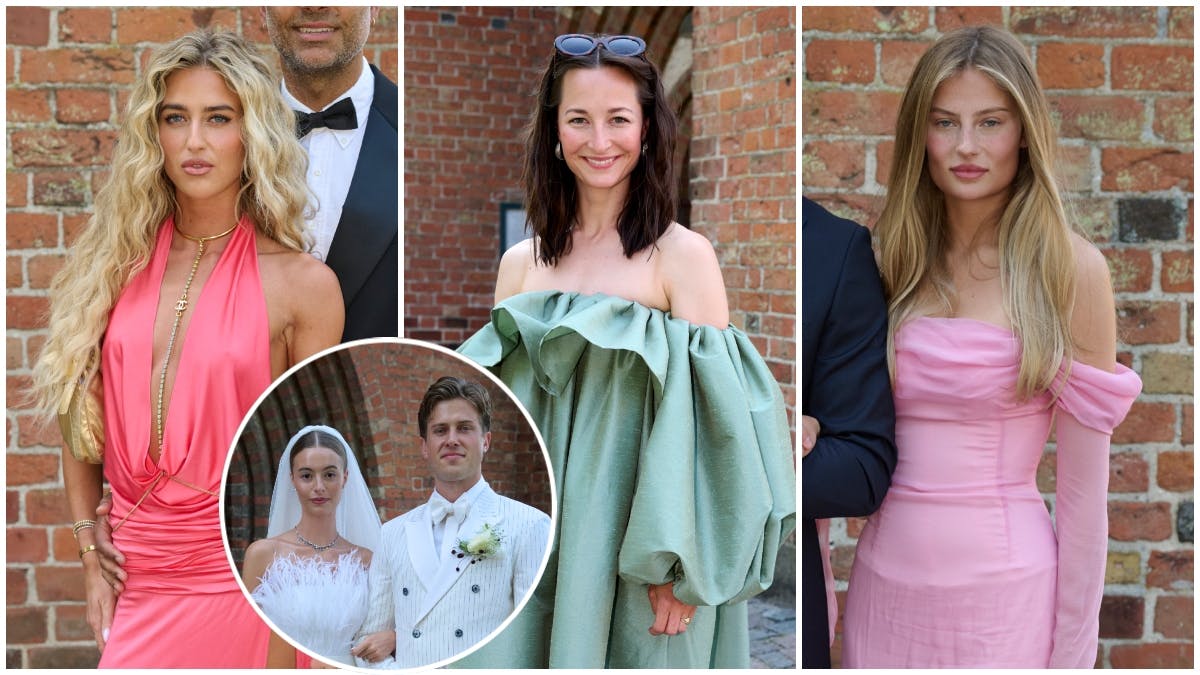 Flotte festlook til Nicolai Zobel og Hannah Hovmands bryllup. 