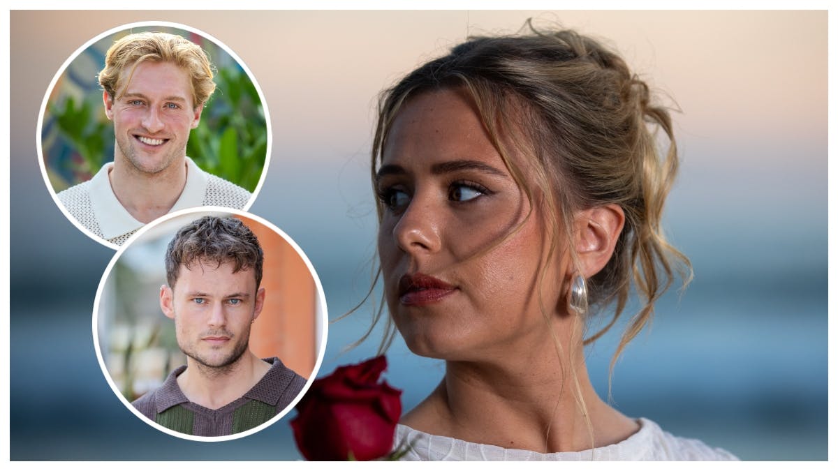Victor Emil, Frederik og Emma fra "Bachelorette." 