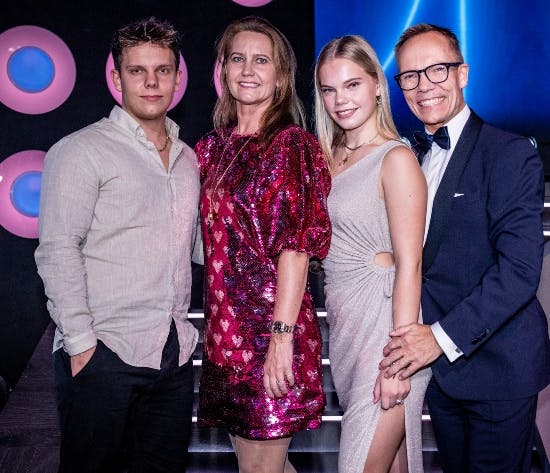 Nikolai, Anette, Isabella og Jens Werner.