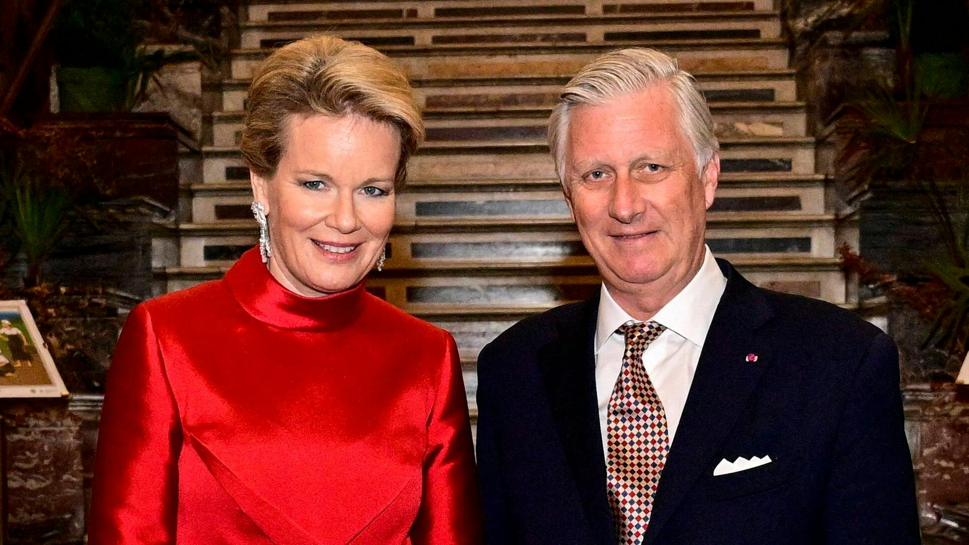 Dronning Mathilde og kong Philippe.&nbsp;
