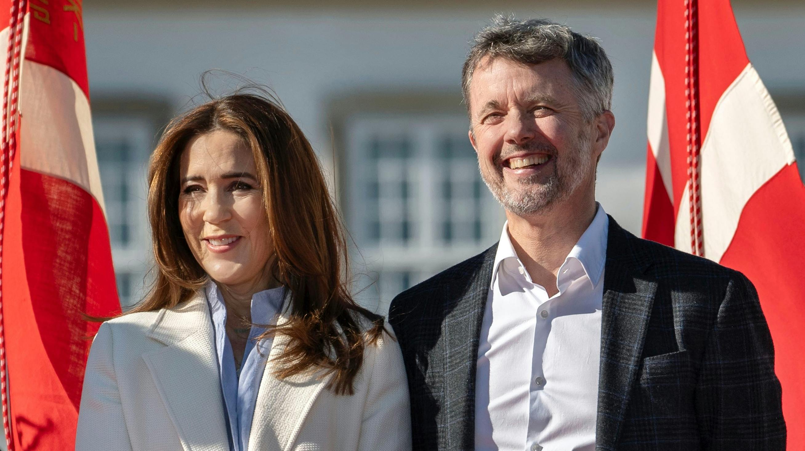 Dronning Mary og kong Frederik.