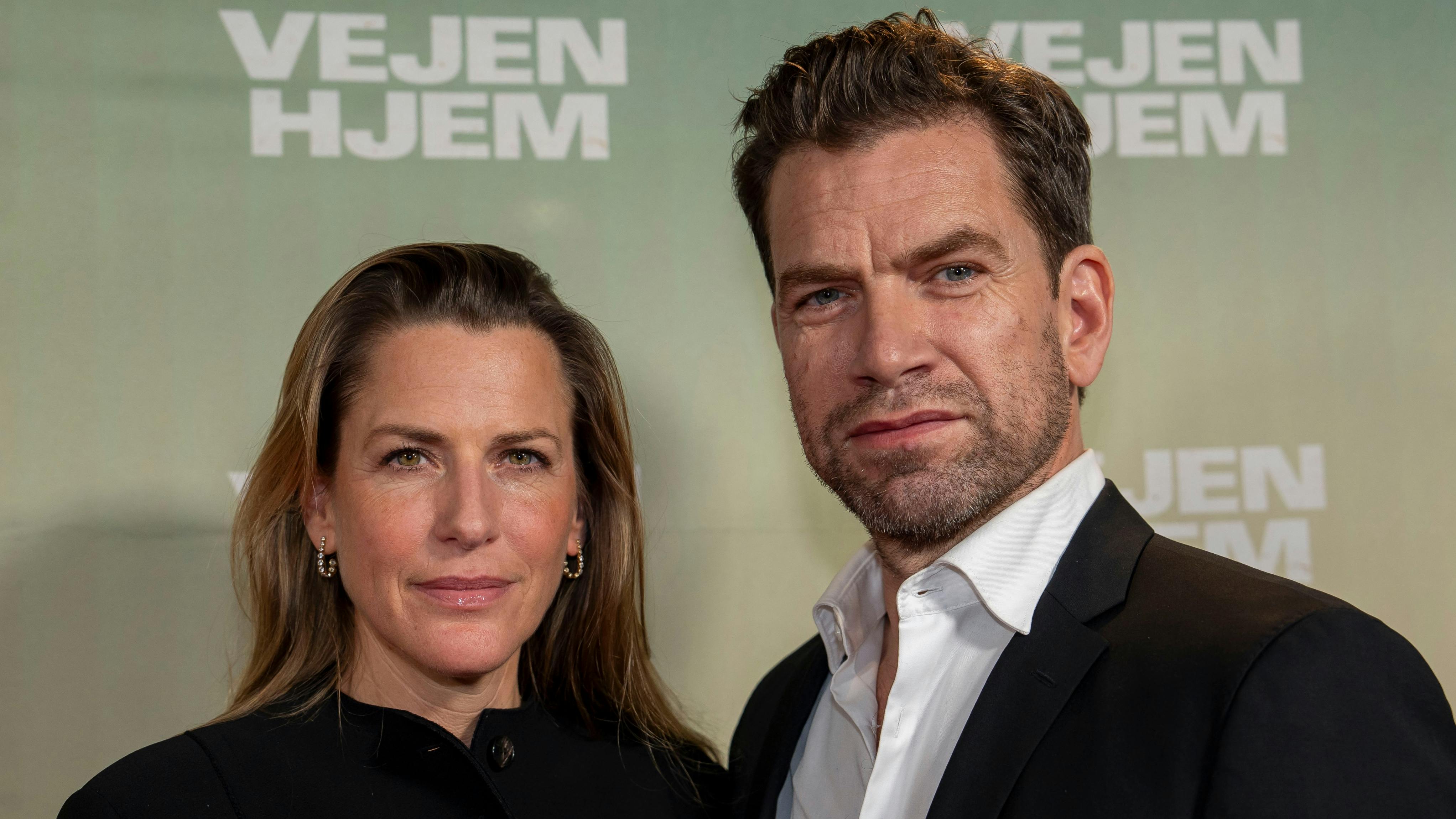 Nikolaj Lie Kaas og hustruen Anne Lie Kaas. 