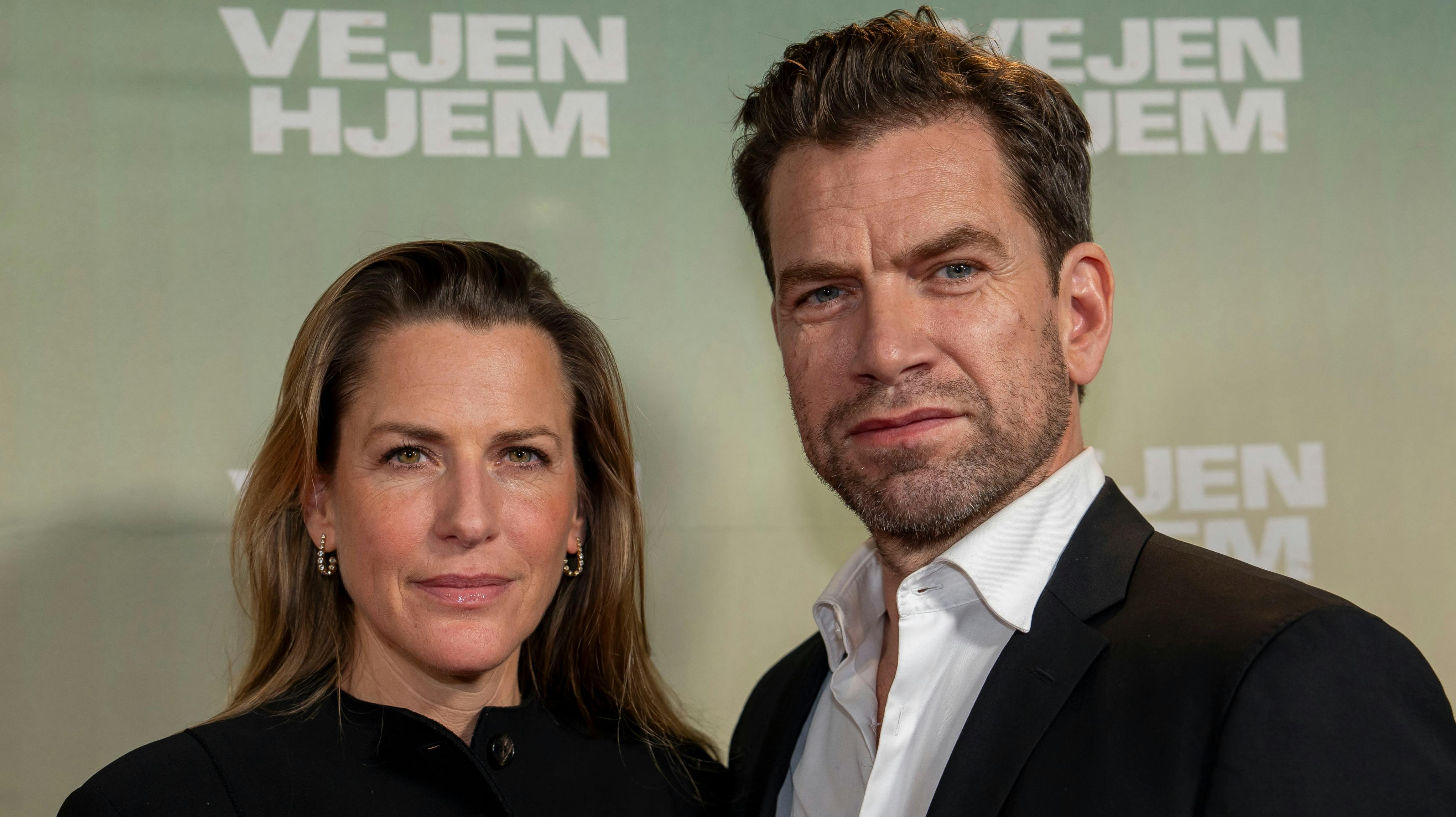 Nikolaj Lie Kaas og hustruen Anne Lie Kaas.