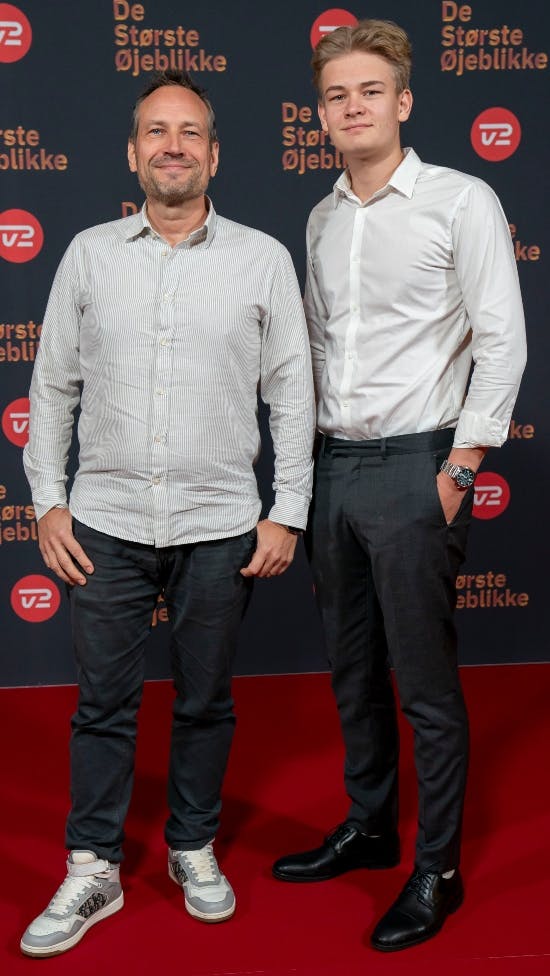 Martin Thorborg med sønnen Mads.