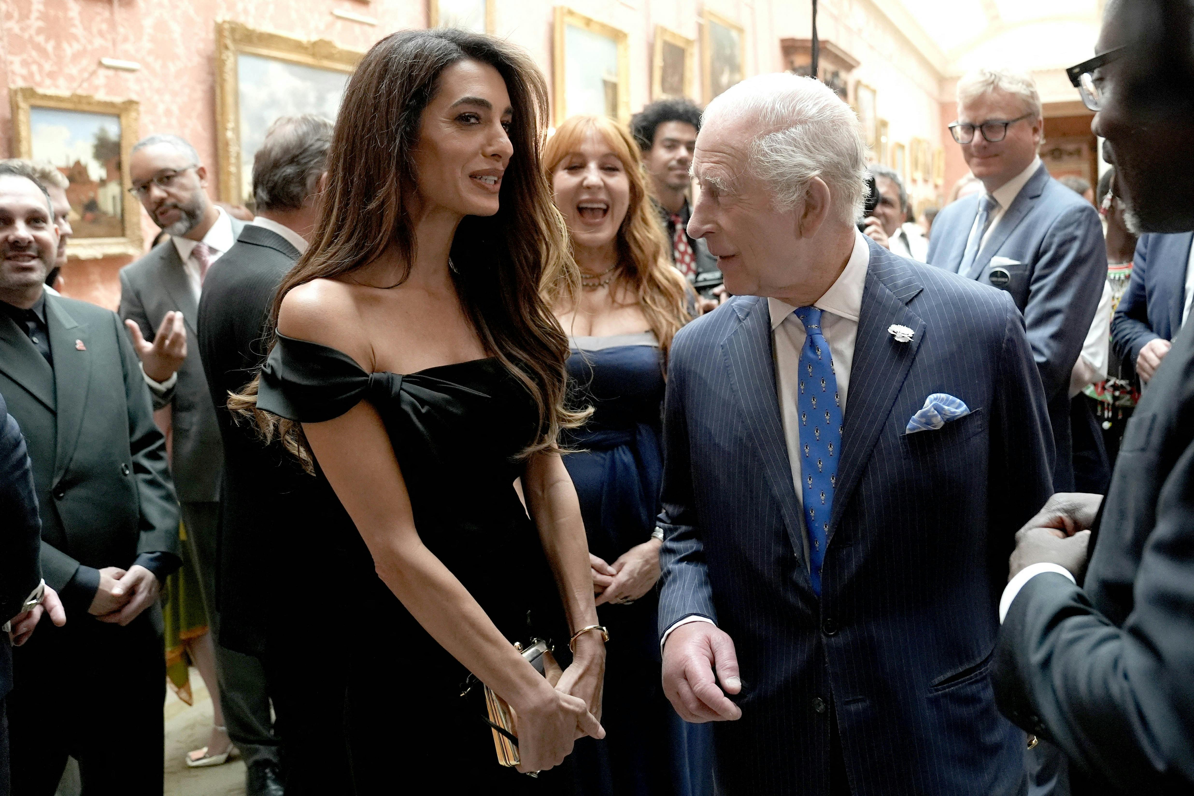 King Charles III speaks with Rochelle Humes during a reception for the winners of the King's Trust Awards 2025 at Buckingham Palace, London. Picture date: Wednesday June 25, 2025. 25 Jun 2025 Pictured: Winners of the King's Trust Awards 2025 reception. Photo credit: CAMERA PRESS/ROTA / MEGA TheMegaAgency.com sales@mega.global (Mega Agency TagID: MEGA1330753_004.jpg) [Photo via Mega Agency]