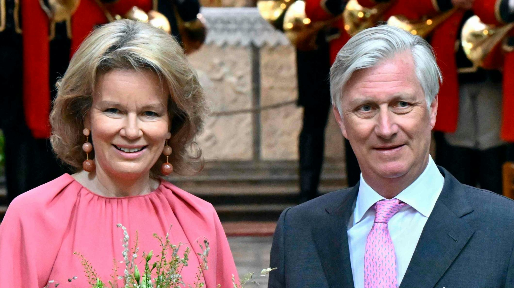 Dronning Mathilde og kong Philippe.