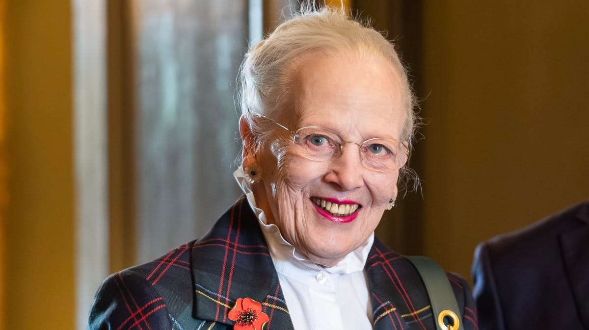 Dronning Margrethe i april.