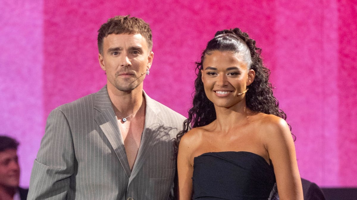 Martin Johannes Larsen og Cilia Trappaud, som er værter på "Vild med dans".