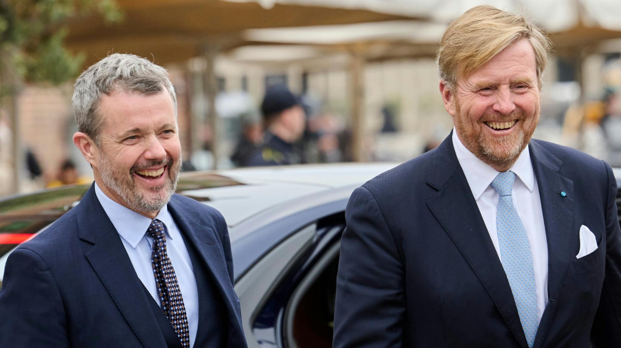 Kong Frederik og kong Willem-Alexander. 