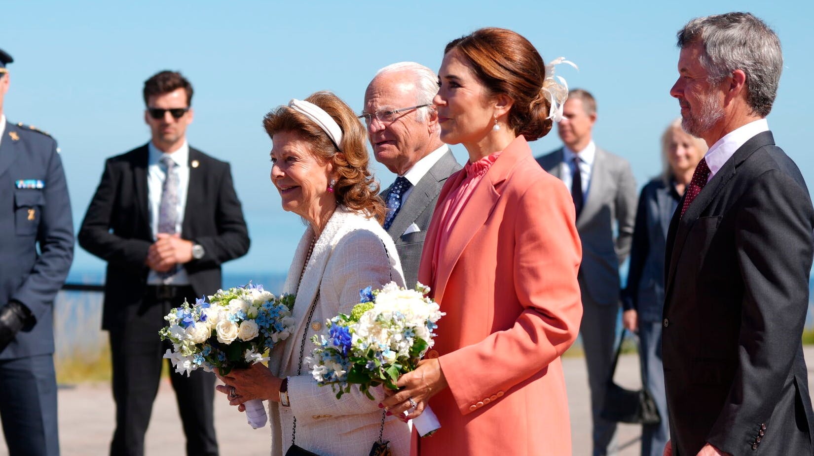 Det svenske og danske kongepar.