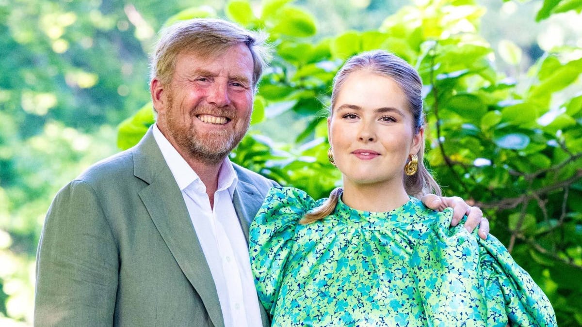 Kong Willem-Alexander og prinsesse Amalia. 