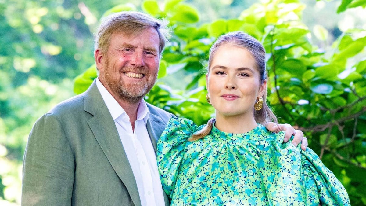 Kong Willem-Alexander og prinsesse Amalia.