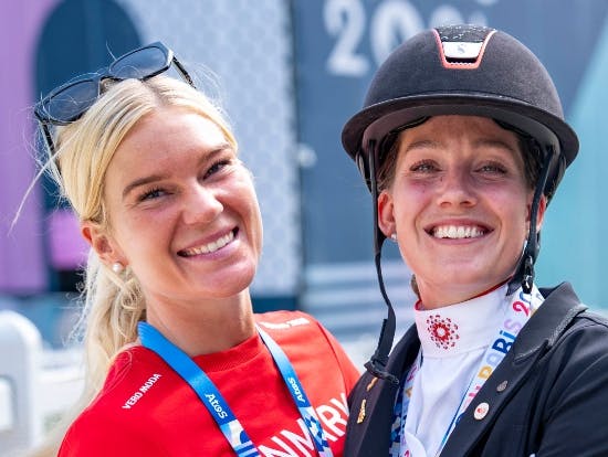 Rasmine og Cathrine Laudrup-Dufour.