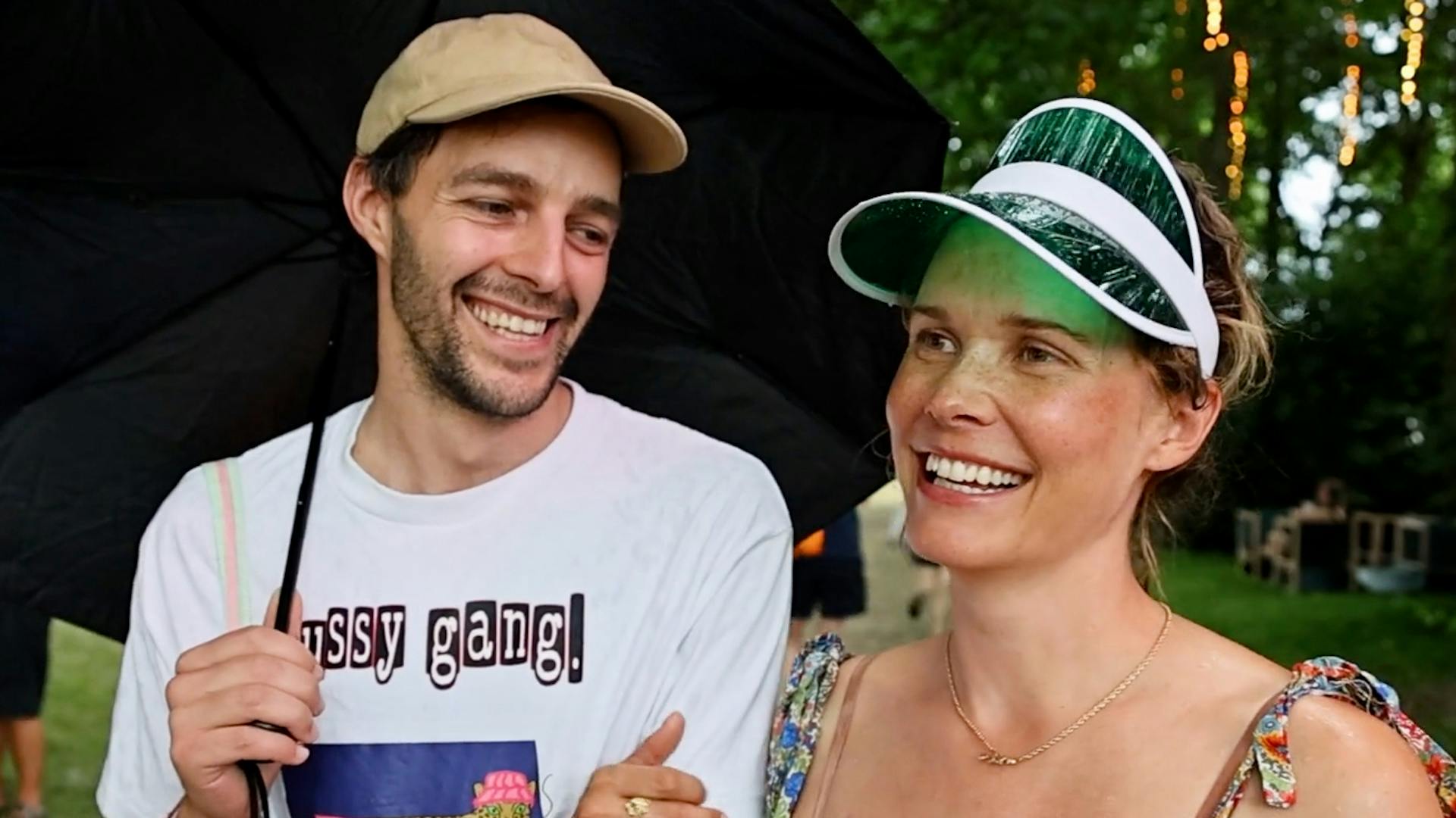 Oh Land og manden Adi Zukanovic på Roskilde Festival. 