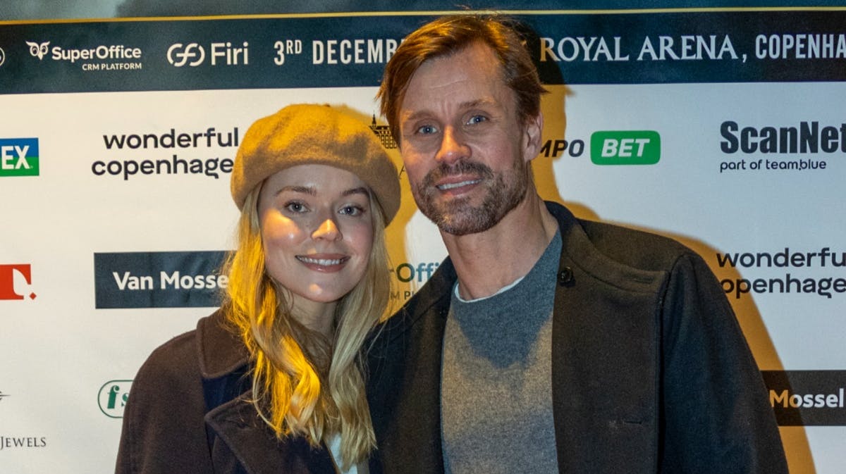 Michael Maze med sin kæreste.