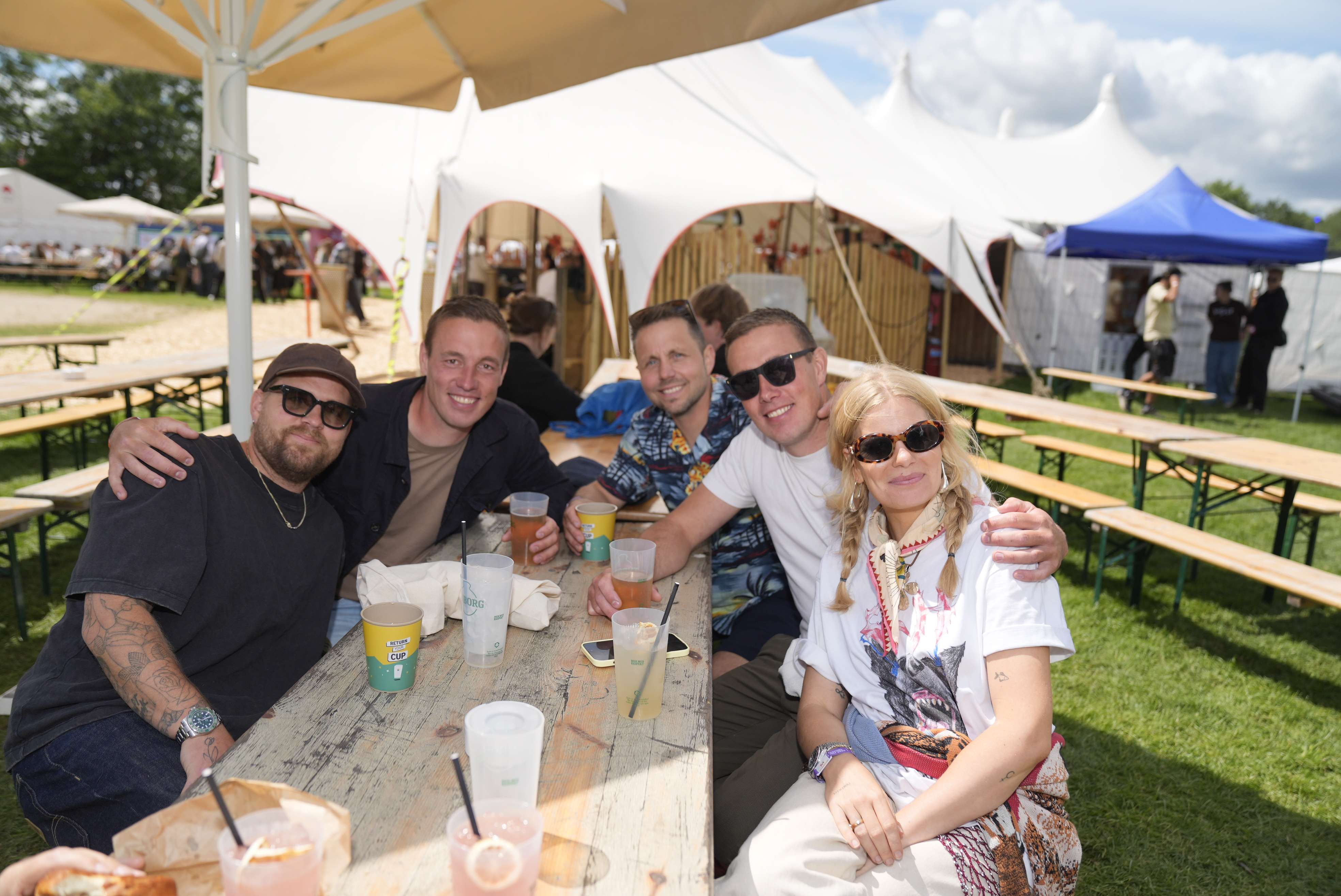 "Linde på Langeland"-vennerne på Roskilde Festival