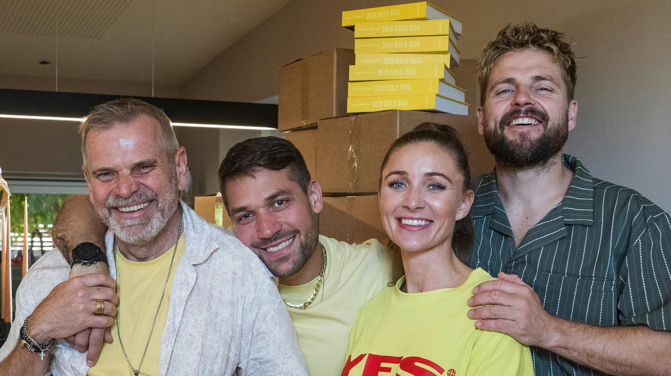 Hans og Jobbe Pilgaard og Stephanie og Kasper Fisker.