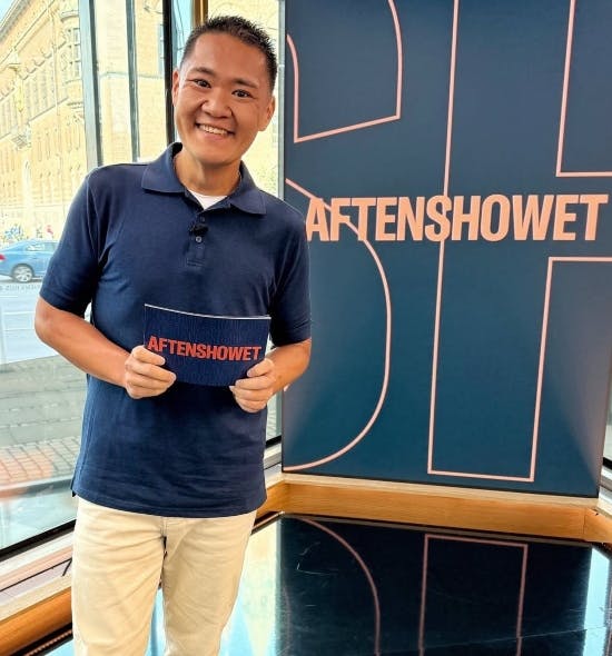 Micki Cheng i "Aftenshowet". 