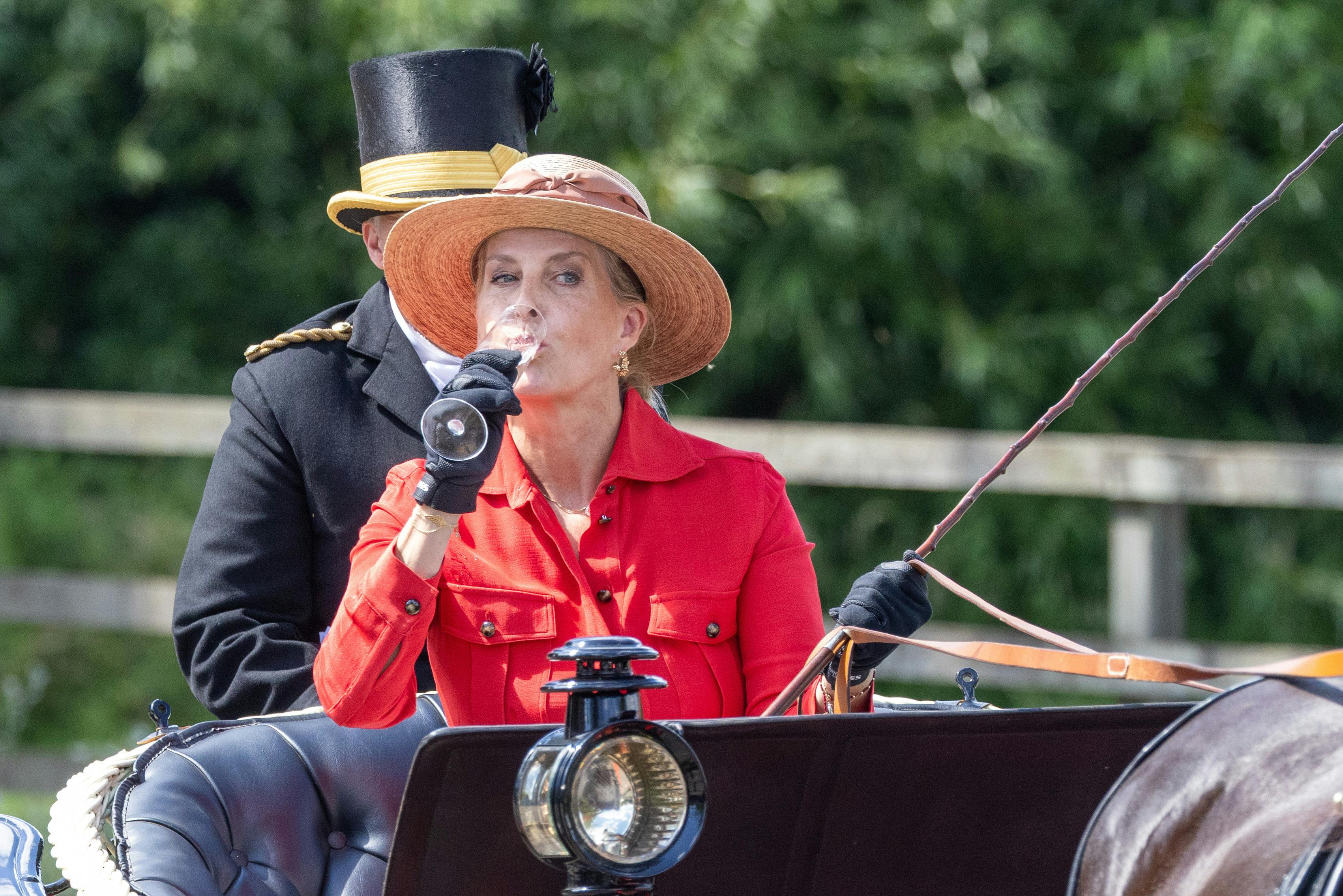 Hertuginde Sophie til "drukspillet."