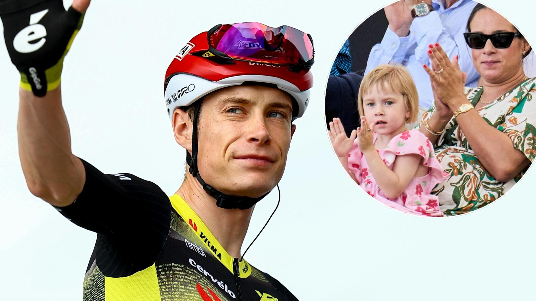 Jonas Vingegaard ved Tour de France 2025. Frida og Trine under Tour de France i 2024.